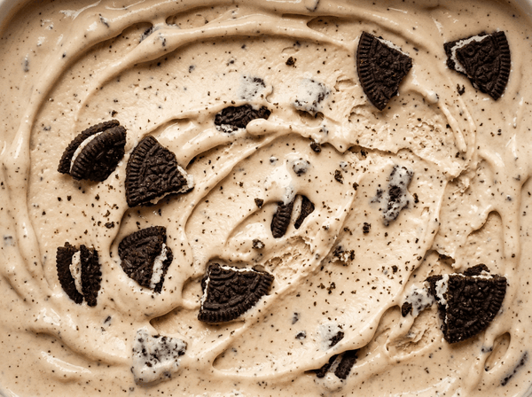 Mint Cookie Crumble Ninja Creami mix-in with crushed chocolate sandwich cookies.