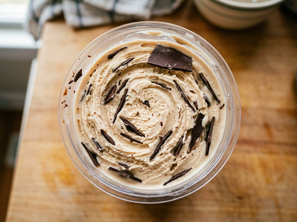 Mint Hard Shell Fudge Ninja Creami mix-in with crisp chocolate shell pieces.