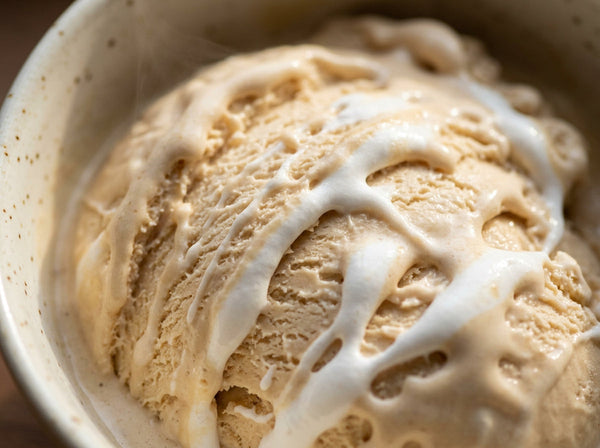 Mint Marshmallow Swirl Ninja Creami mix-in with marshmallow fluff swirl.