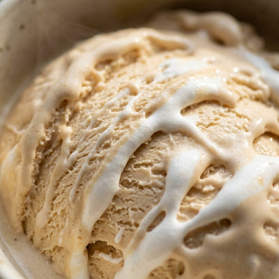 Mint Marshmallow Swirl Ninja Creami mix-in with marshmallow fluff swirl.