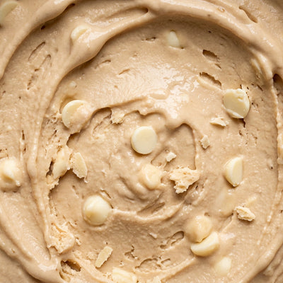 Mint White Chip Swirl Ninja Creami mix-in with white chocolate chips.