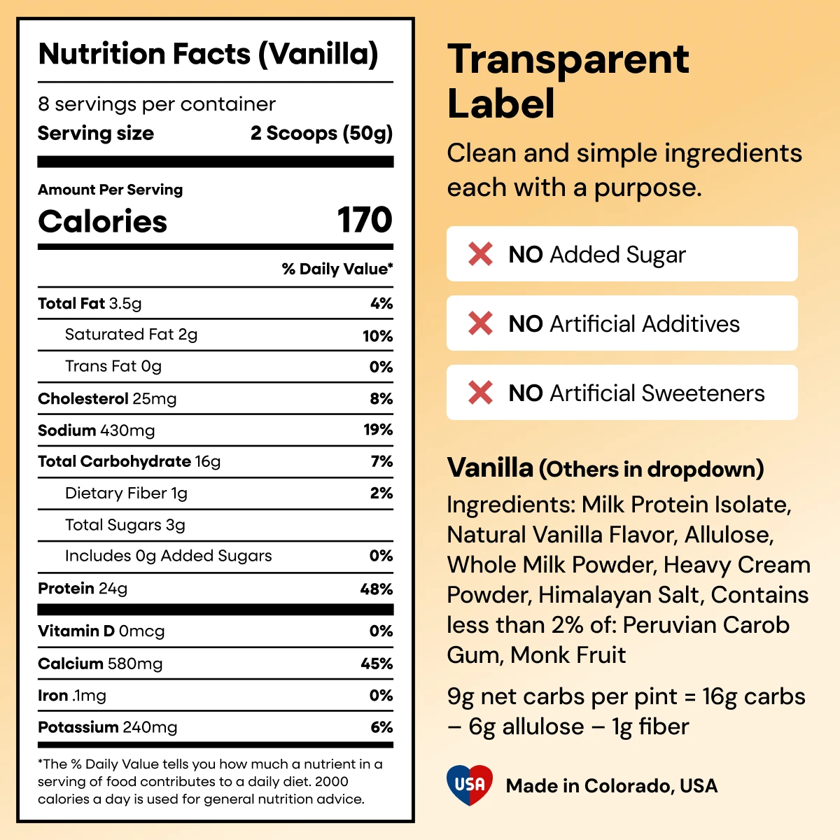 CRUSHS Protein Ice Cream Mix