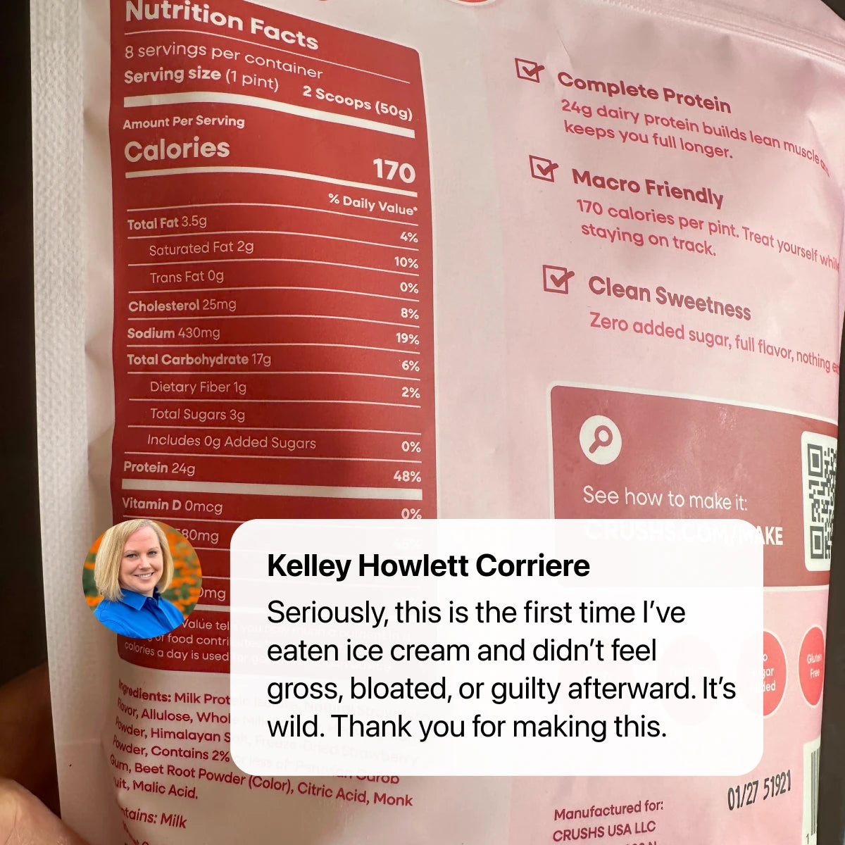 CRUSHS Protein Ice Cream Mix