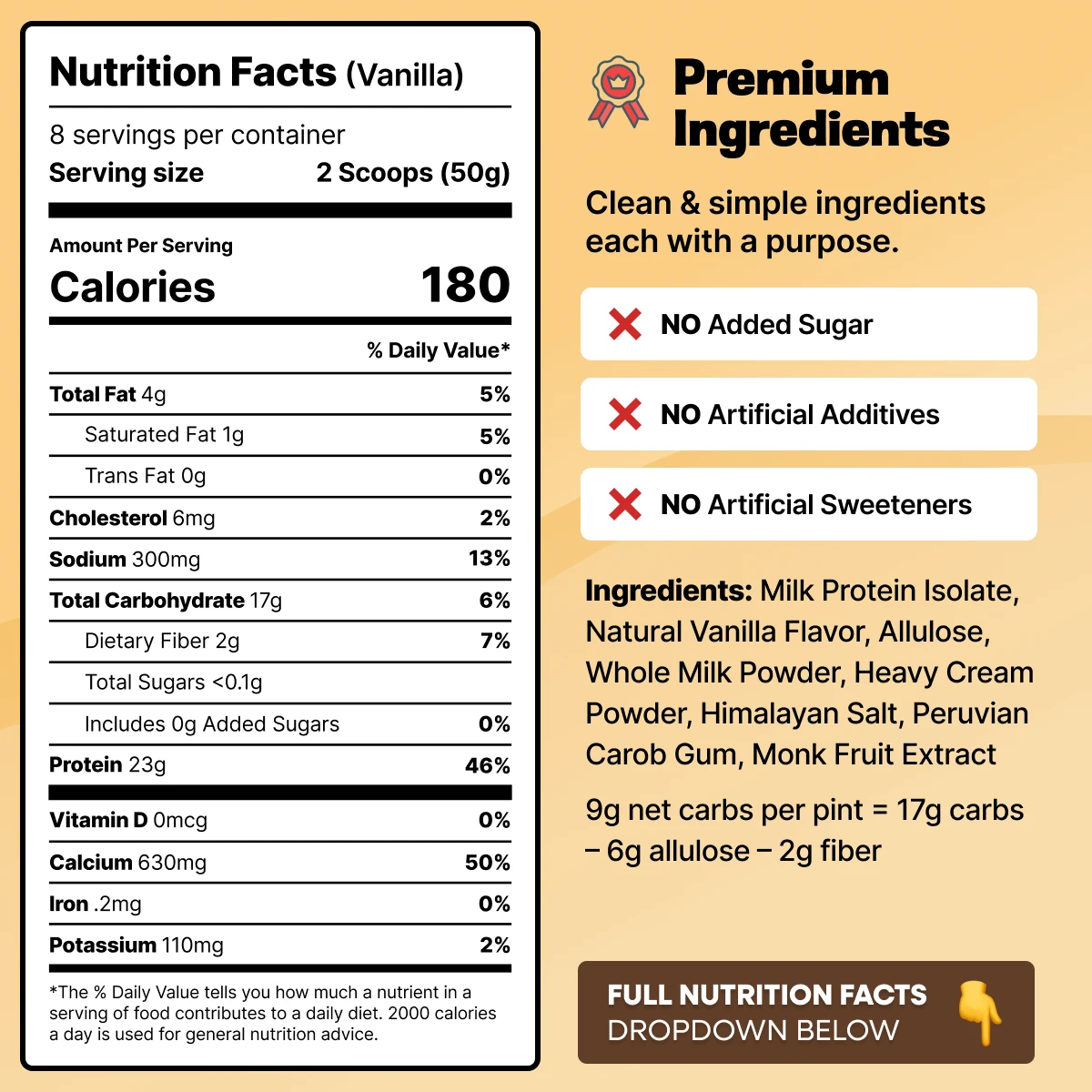 CRUSHS Protein Ice Cream Mix