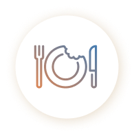 icon of a dinner plate